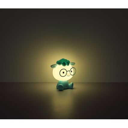 Globo - Lampada da notte ricaricabile dimmerabile per bambini LED/1W/5V 500 mAh blu