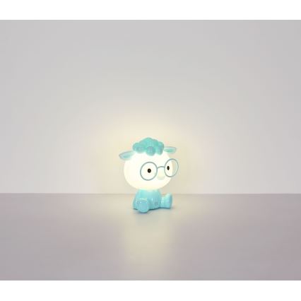 Globo - Lampada da notte ricaricabile dimmerabile per bambini LED/1W/5V 500 mAh blu