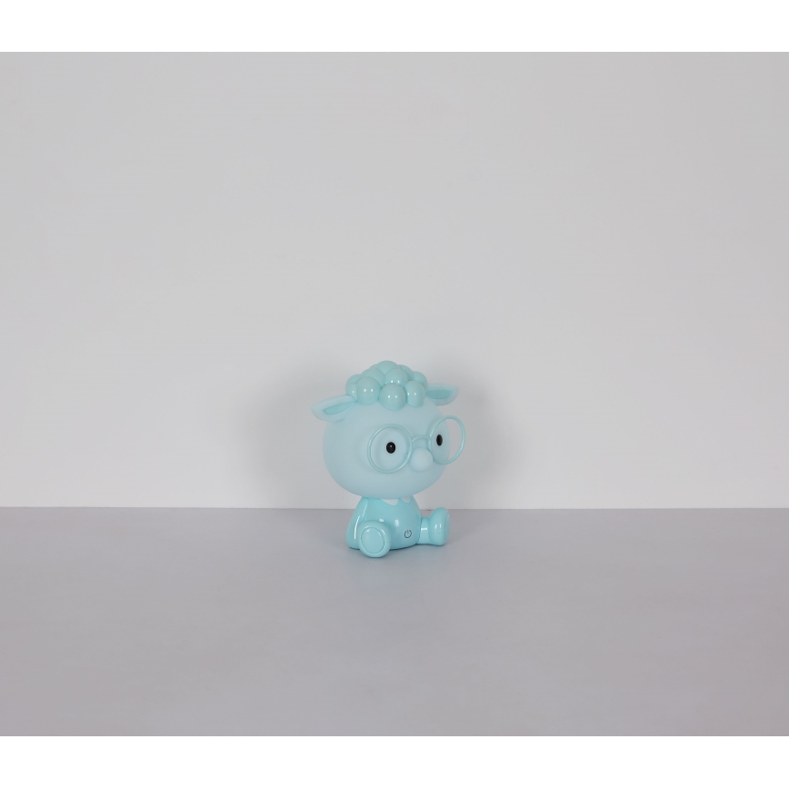 Globo - Lampada da notte ricaricabile dimmerabile per bambini LED/1W/5V 500 mAh blu