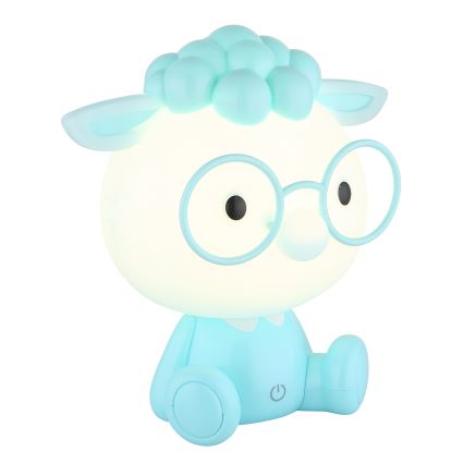 Globo - Lampada da notte ricaricabile dimmerabile per bambini LED/1W/5V 500 mAh blu