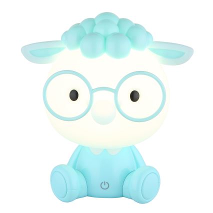 Globo - Lampada da notte ricaricabile dimmerabile per bambini LED/1W/5V 500 mAh blu