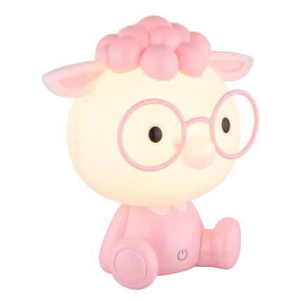 Globo - Lampada da notte ricaricabile dimmerabile per bambini LED/1W/5V 500 mAh rosa
