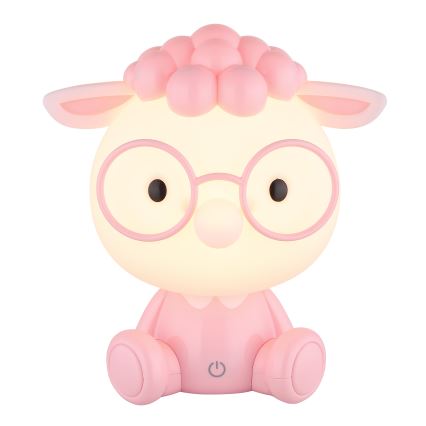 Globo - Lampada da notte ricaricabile dimmerabile per bambini LED/1W/5V 500 mAh rosa