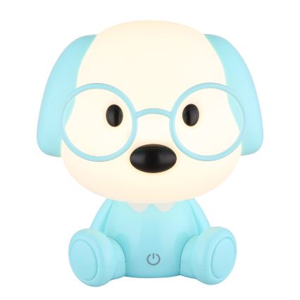 Globo - LED Dimmerabile ricaricabile per bambini notte piccola lampada LED/1W/5V 500 mAh blu