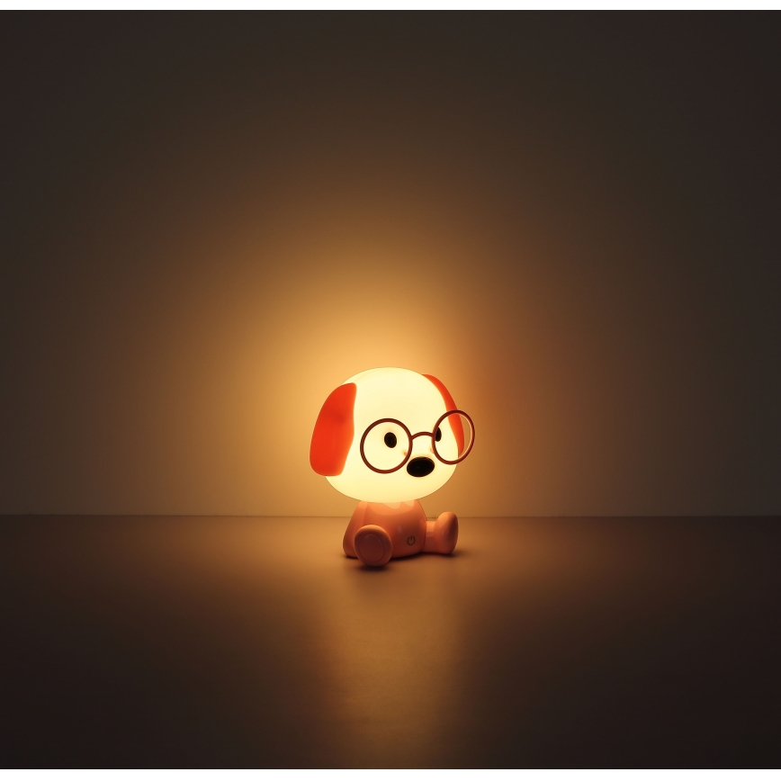 Globo - Lampada da notte ricaricabile dimmerabile per bambini LED/1W/5V 500 mAh rosa