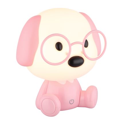 Globo - Lampada da notte ricaricabile dimmerabile per bambini LED/1W/5V 500 mAh rosa