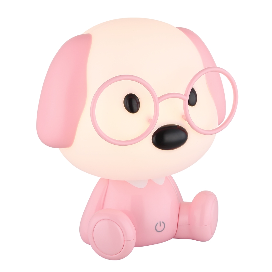 Globo - Lampada da notte ricaricabile dimmerabile per bambini LED/1W/5V 500 mAh rosa