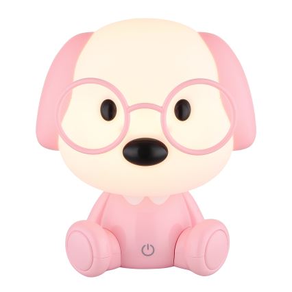 Globo - Lampada da notte ricaricabile dimmerabile per bambini LED/1W/5V 500 mAh rosa