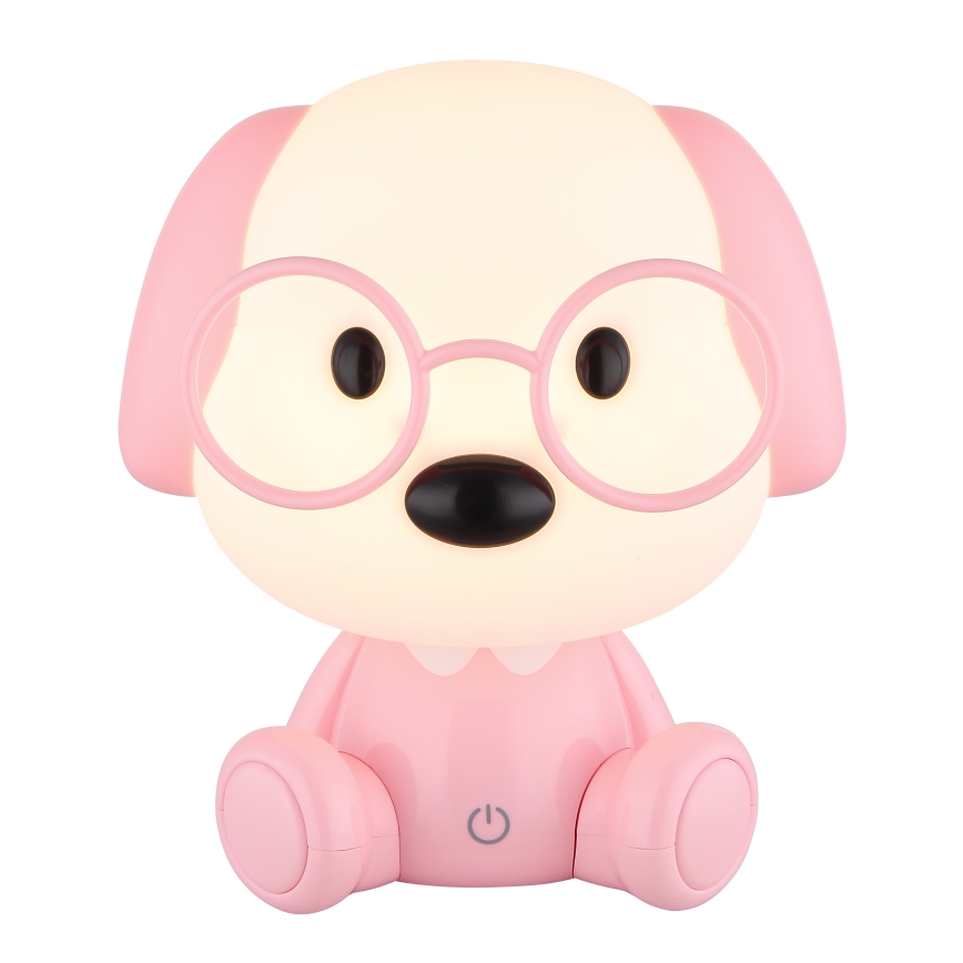 Globo - Lampada da notte ricaricabile dimmerabile per bambini LED/1W/5V 500 mAh rosa