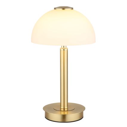 Globo - Lampada da tavolo a LED dimmerabile con controllo touch, 7W/230V, 3000K, finitura ottone