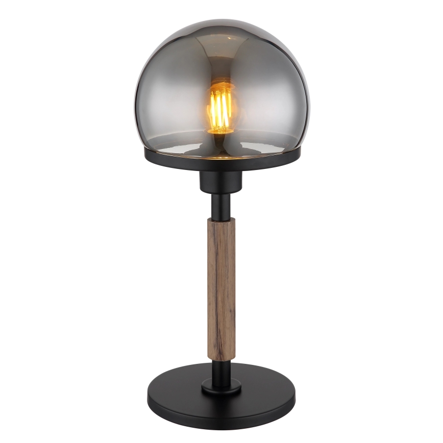Globo - Lampada da tavolo 1xE27/40W/230V nero/marrone