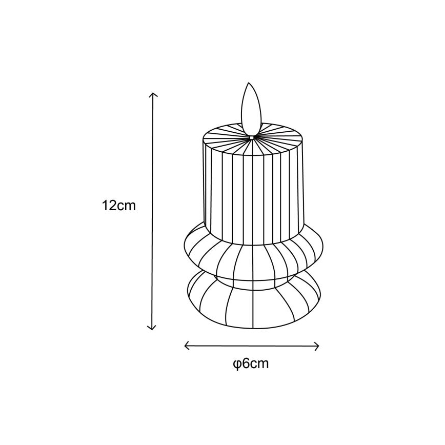 Globo - SET 2x LED Candele LED/0,06W/3V 1xCR2032 210 mAh