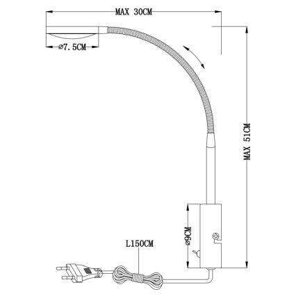 Globo - Applique a LED/6W/230V