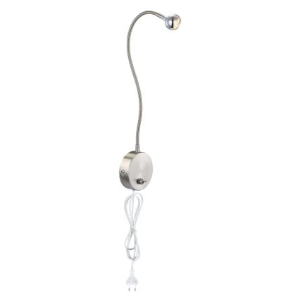 Globo - LED Flessibile piccola lampada LED/3W/230V cromo lucido