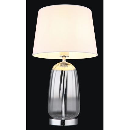 Globo - Lampada da tavolo 1xE27/40W/230V bianca/argento