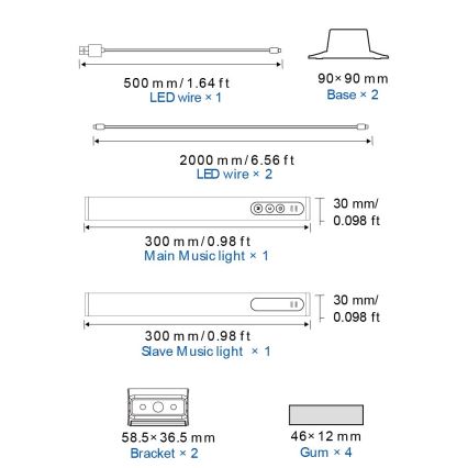 Globo RGB- SET 2x LED RGB Lampada da tavolo dimmerabile 2in1 LED/2W/5V Wi-Fi Tuya