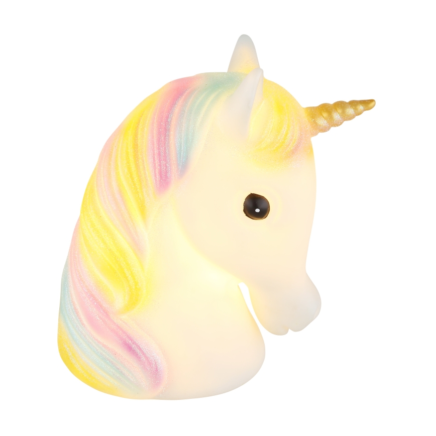 Globo - Lampada da notte LED per bambini LED/1W/230/4,5V 3xAA unicorno