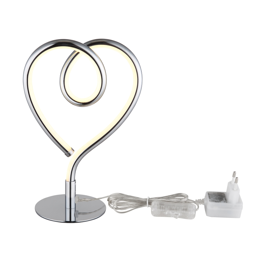 Globo - Lampada da tavolo LED LED/6W/230V cromo lucido