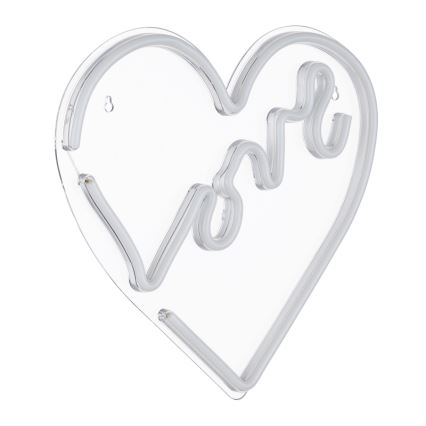 Globo - LED Decorazione murale al neon LED/3W/USB cuore