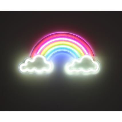 Globo - LED Decorazione murale al neon LED/3W/USB arcobaleno