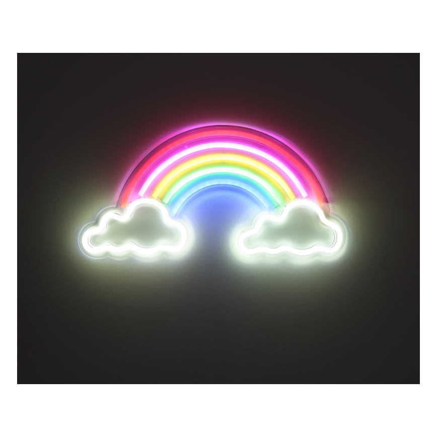 Globo - LED Decorazione murale al neon LED/3W/USB arcobaleno
