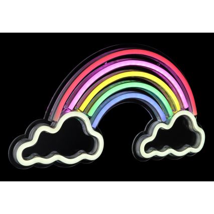 Globo - LED Decorazione murale al neon LED/3W/USB arcobaleno
