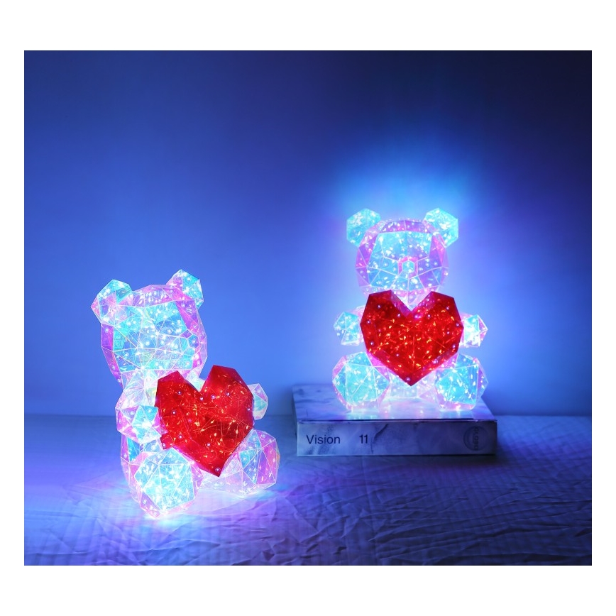 Globo - Decorazione da tavolo a LED LED/6W/5V USB orso