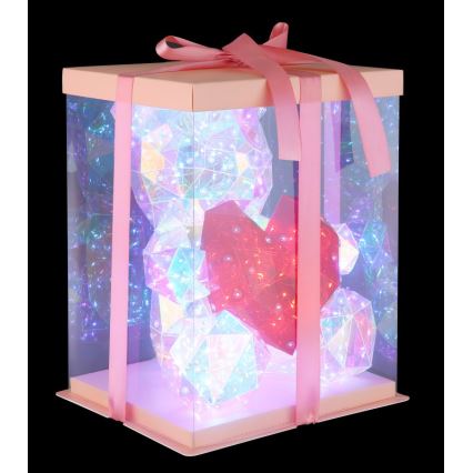 Globo - Decorazione da tavolo LED in confezione regalo LED/6W/5V USB a forma di orso