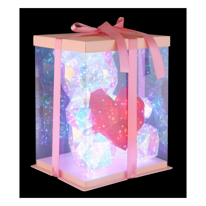 Globo - Decorazione da tavolo LED in confezione regalo LED/6W/5V USB a forma di orso