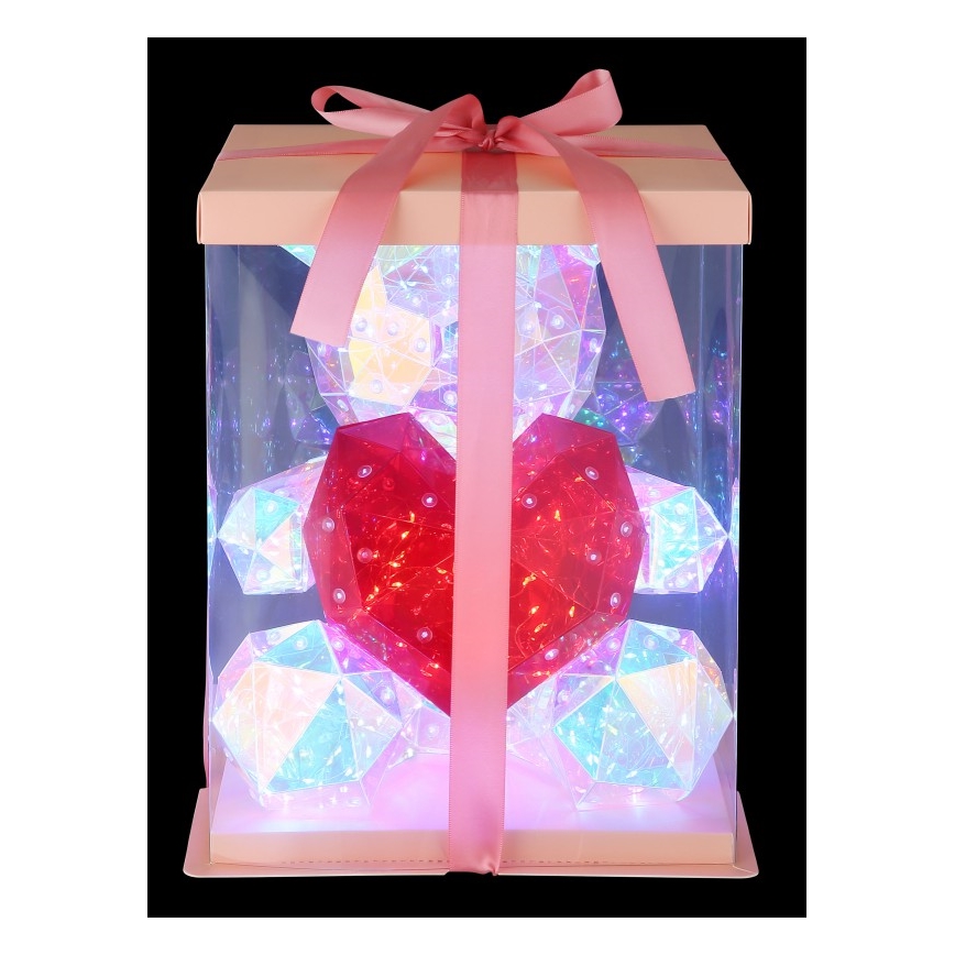 Globo - Decorazione da tavolo LED in confezione regalo LED/6W/5V USB a forma di orso