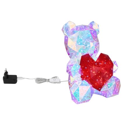 Globo - Decorazione da tavolo LED in confezione regalo LED/6W/5V USB a forma di orso
