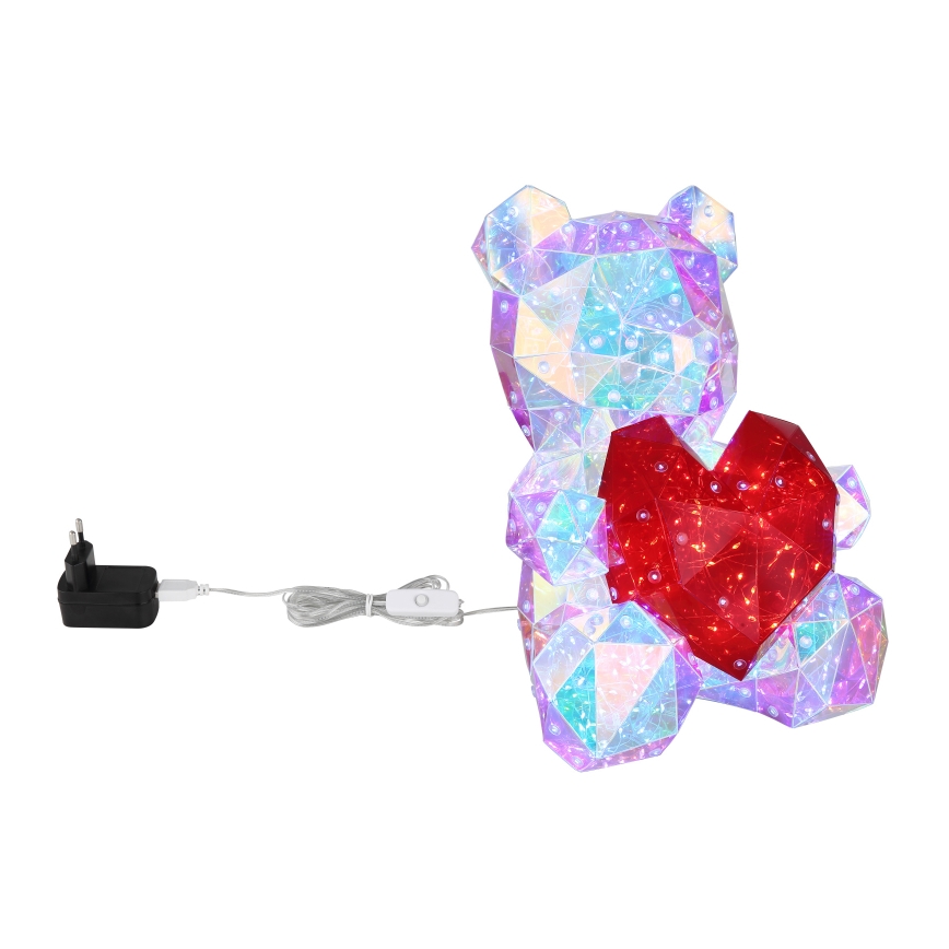 Globo - Decorazione da tavolo LED in confezione regalo LED/6W/5V USB a forma di orso
