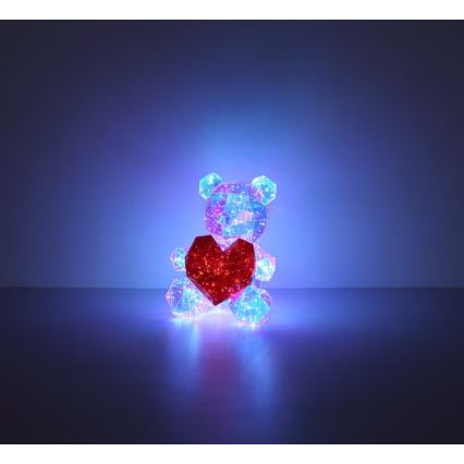 Globo - Decorazione da tavolo LED in confezione regalo LED/6W/5V USB a forma di orso