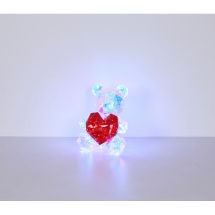 Globo - Decorazione da tavolo LED in confezione regalo LED/6W/5V USB a forma di orso
