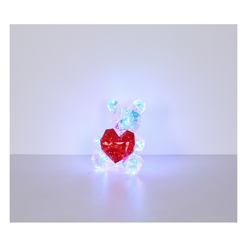 Globo - Decorazione da tavolo LED in confezione regalo LED/6W/5V USB a forma di orso