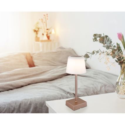 Globo - Lampada da tavolo LED dimmerabile con funzione Touch LED/2W/5V 3000/4500/6500K 800 mAh beige