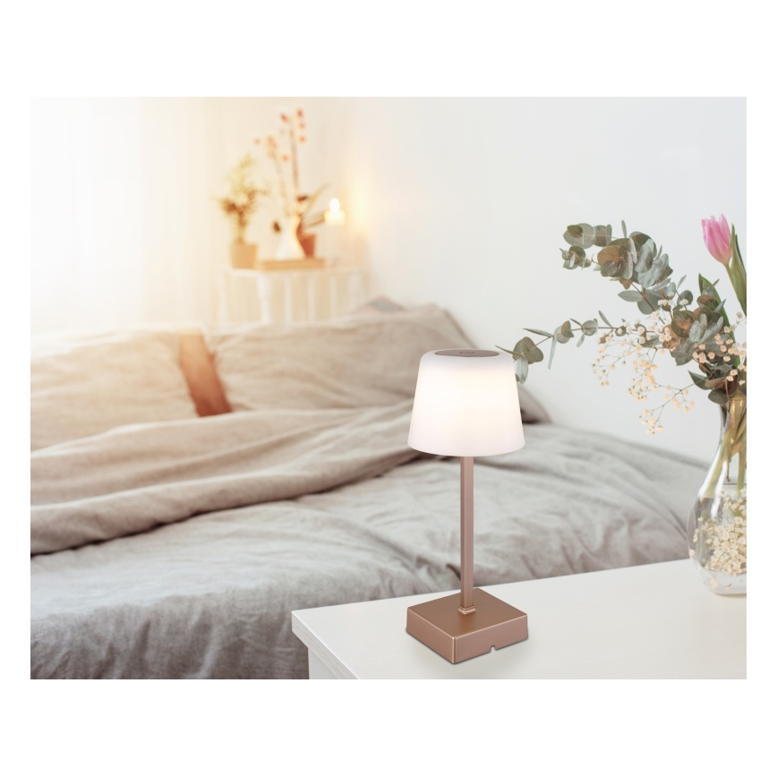 Globo - Lampada da tavolo LED dimmerabile con funzione Touch LED/2W/5V 3000/4500/6500K 800 mAh beige