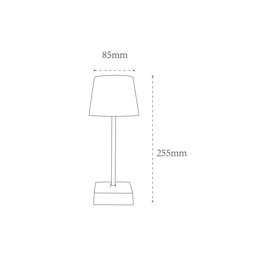 Globo - Lampada da tavolo LED dimmerabile con funzione Touch LED/2W/5V 3000/4500/6500K 800 mAh beige