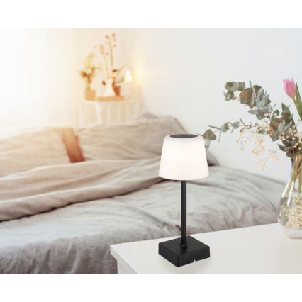 Globo - Lampada da tavolo touch dimmerabile LED/2W/5V 3000/4500/6500K 800 mAh nera