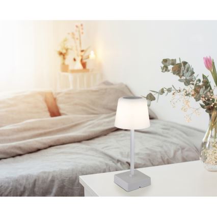 Globo - Lampada da tavolo LED dimmerabile con funzione Touch LED/2W/5V 3000/4500/6500K 800 mAh argento