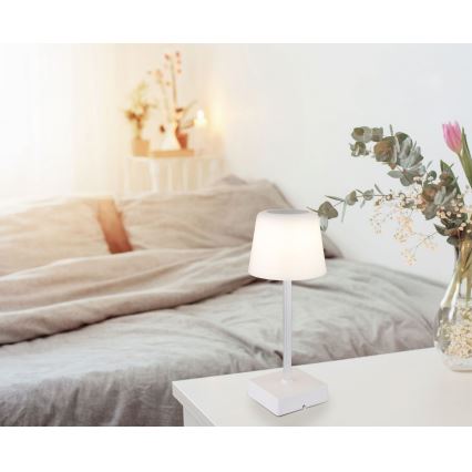 Globo - Lampada da tavolo LED dimmerabile con touch LED/2W/5V 3000/4500/6500K 800 mAh bianco