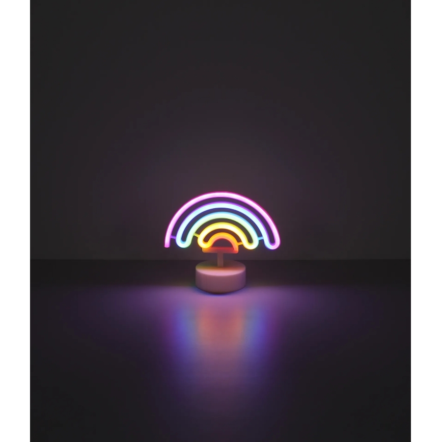 Globo - Decorazione da tavolo al neon LED/2W/3xAA arcobaleno