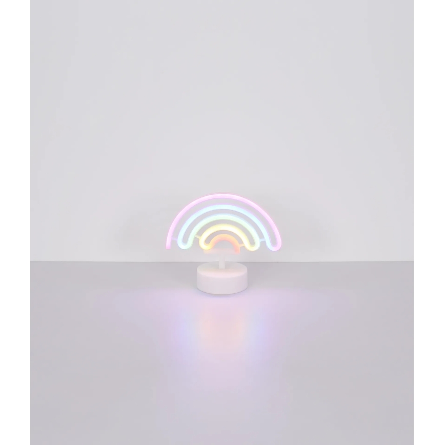 Globo - Decorazione da tavolo al neon LED/2W/3xAA arcobaleno