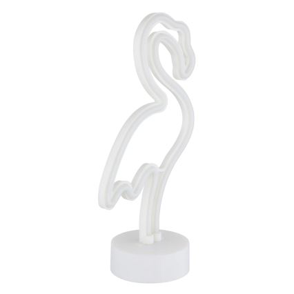 Globo - Decorazione da tavolo al neon LED/2W/3xAA fenicottero