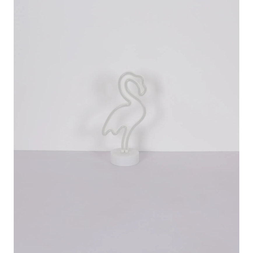 Globo - Decorazione da tavolo LED Neon LED/2W/3xAA fenicottero