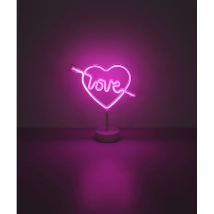 Globo - Decorazione da tavolo LED Neon LED/2W/3xAA cuore