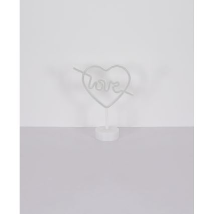 Globo - Decorazione da tavolo LED Neon LED/2W/3xAA cuore