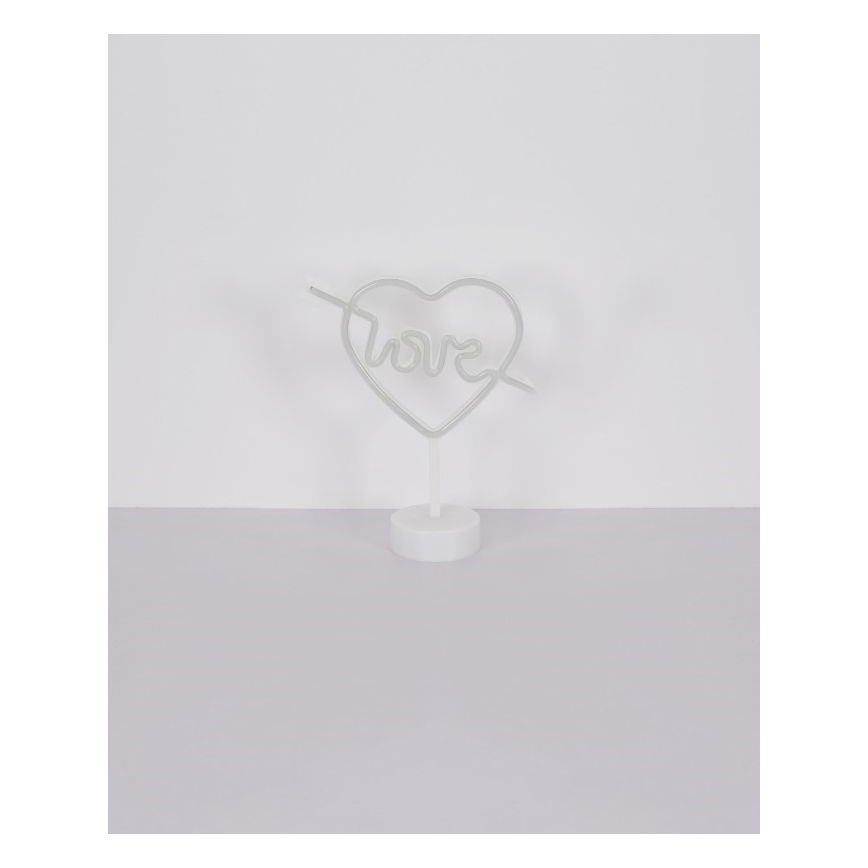Globo - Decorazione da tavolo LED Neon LED/2W/3xAA cuore