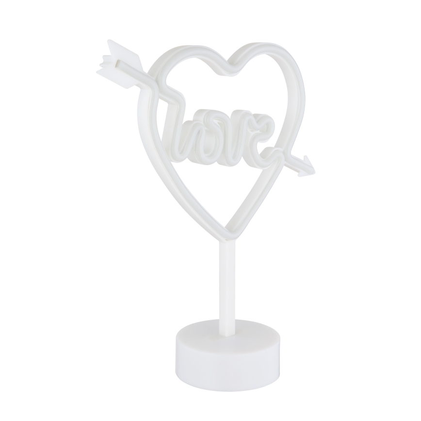 Globo - LED Neon tavolo decorazione LED/2W/3xAA cuore