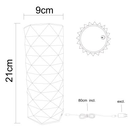 Globo - Lampada da tavolo LED dimmerabile con controllo touch LED/1W/5V 2700/4000/6500K 800 mAh